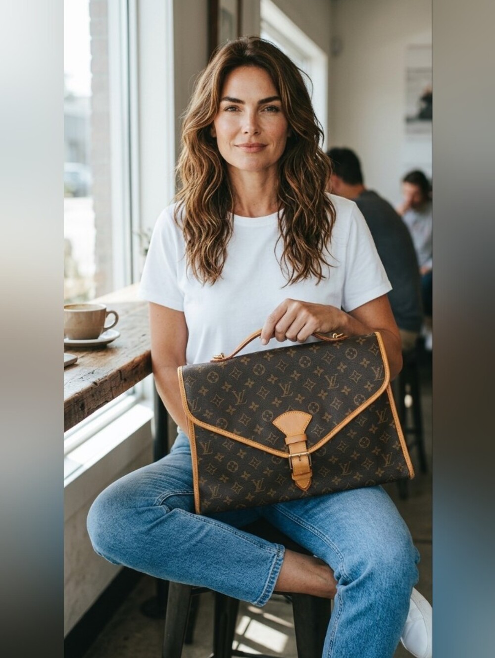 Auth Louis Vuitton Monogram Beverly 2 Way Shoulder Bag M51121
